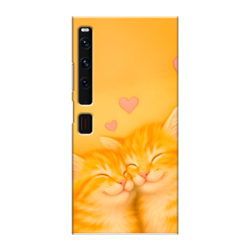 Пластиковый чехол на Huawei Mate Xs 2 с принтом Милые котята