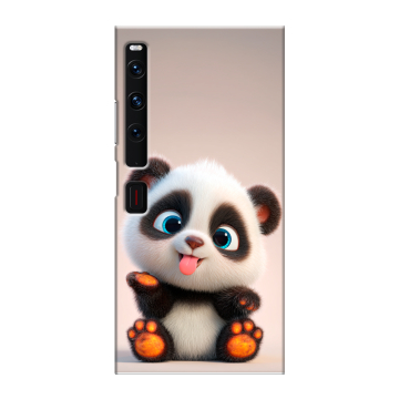 Пластиковый чехол на Huawei Mate Xs 2 с принтом милая панда