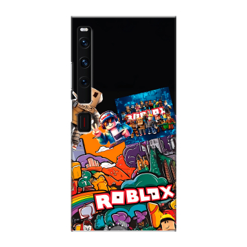 Пластиковый чехол на Huawei Mate Xs 2 с принтом Roblox Роблокс