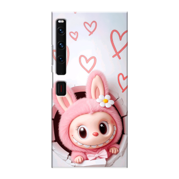Пластиковый чехол на Huawei Mate Xs 2 с принтом Labubu Лабубу