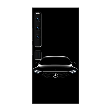 Пластиковый чехол на Huawei Mate Xs 2 с принтом Mercedes Мерседес