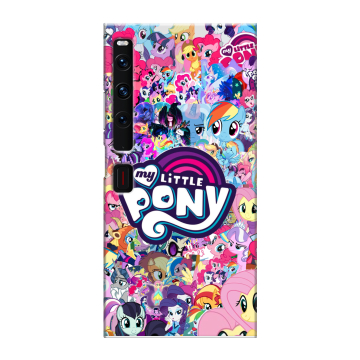 Пластиковый чехол на Huawei Mate Xs 2 с принтом My little pony Дружба чудо