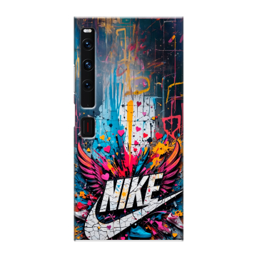 Пластиковый чехол на Huawei Mate Xs 2 с принтом Nike Найк