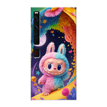Пластиковый чехол на Huawei Mate Xs 2 с принтом Labubu Лабубу