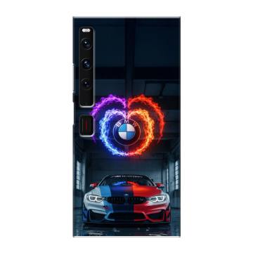Пластиковый чехол на Huawei Mate Xs 2 с принтом BMW БМВ