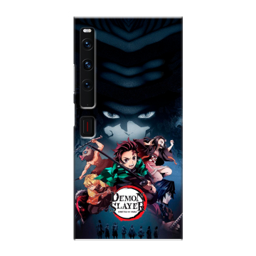 Пластиковый чехол на Huawei Mate Xs 2 с принтом Demon Slayer Клинок рассекающий демонов