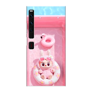 Пластиковый чехол на Huawei Mate Xs 2 с принтом Labubu Лабубу