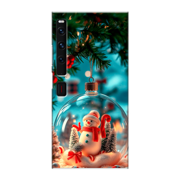Пластиковый чехол на Huawei Mate Xs 2 с принтом Новый год