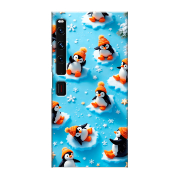Пластиковый чехол на Huawei Mate Xs 2 с принтом Новый год