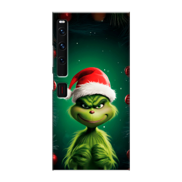 Пластиковый чехол на Huawei Mate Xs 2 с принтом Гринч Новый год Рождество