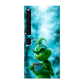 Пластиковый чехол на Huawei Mate Xs 2 с принтом Новый год гринч