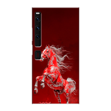 Пластиковый чехол на Huawei Mate Xs 2 с принтом Новый год