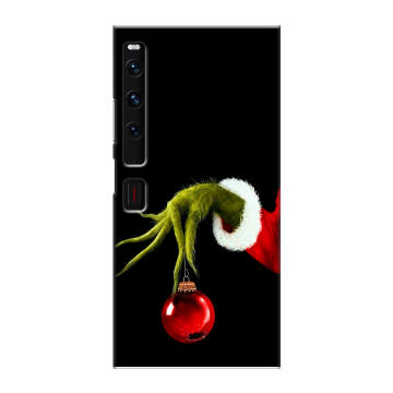 Пластиковый чехол на Huawei Mate Xs 2 с принтом Новый год Гринч