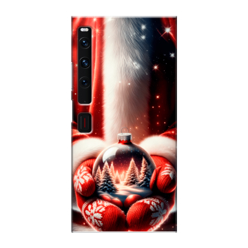 Пластиковый чехол на Huawei Mate Xs 2 с принтом Новый год