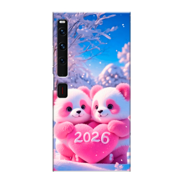 Пластиковый чехол на Huawei Mate Xs 2 с принтом Новый год
