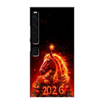 Пластиковый чехол на Huawei Mate Xs 2 с принтом Новый год