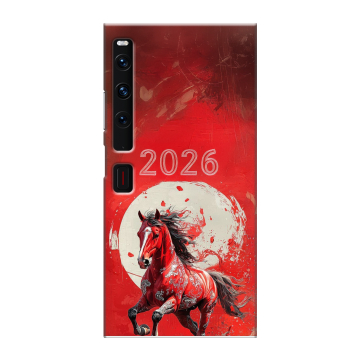 Пластиковый чехол на Huawei Mate Xs 2 с принтом Новый год