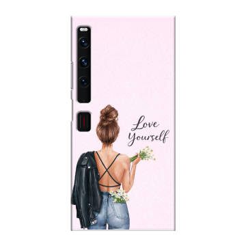 Пластиковый чехол на Huawei Mate Xs 2 с принтом женский