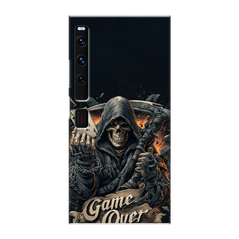 Пластиковый чехол на Huawei Mate Xs 2 с принтом Скелет карты Пластиковый чехол на Huawei Mate Xs 2 с принтом Скелет карты