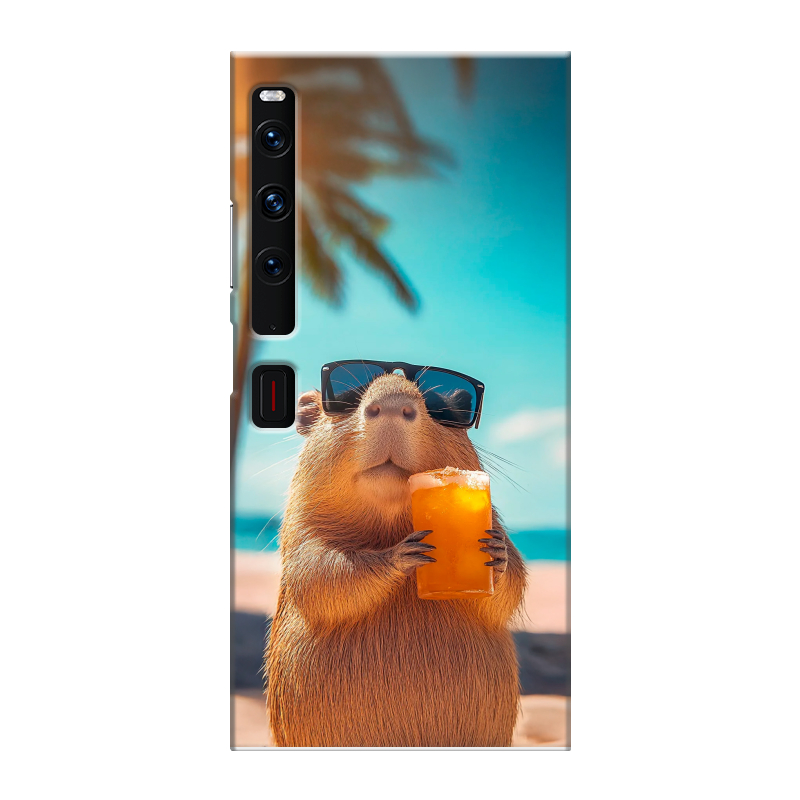 Пластиковый чехол на Huawei Mate Xs 2 с принтом Капибара Пластиковый чехол на Huawei Mate Xs 2 с принтом Капибара
