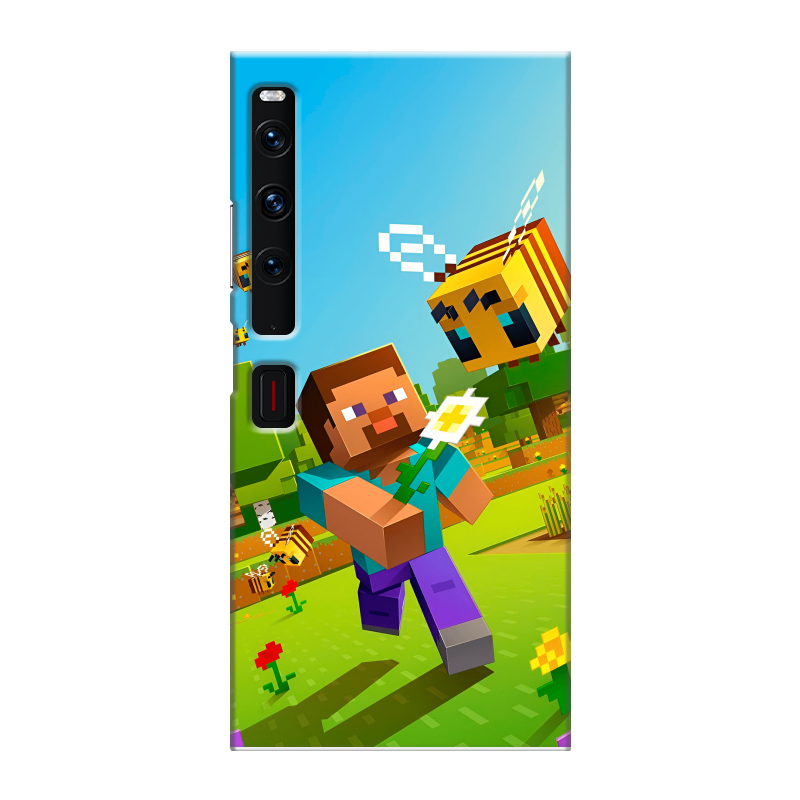 Пластиковый чехол на Huawei Mate Xs 2 с принтом Майнкрафт Minecraft Пластиковый чехол на Huawei Mate Xs 2 с принтом Майнкрафт Minecraft