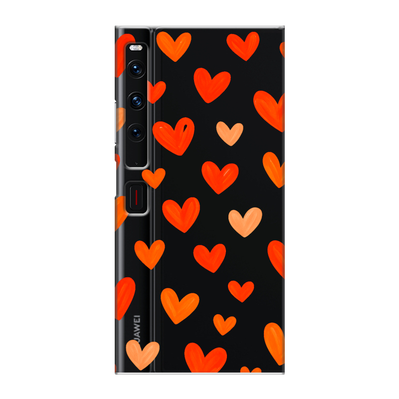 Пластиковый чехол на Huawei Mate Xs 2 с принтом Сердечки Пластиковый чехол на Huawei Mate Xs 2 с принтом Сердечки