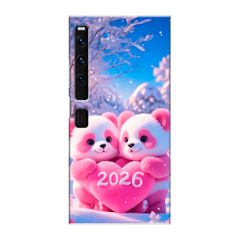 Пластиковый чехол на Huawei Mate Xs 2 с принтом Новый год Пластиковый чехол на Huawei Mate Xs 2 с принтом Новый год