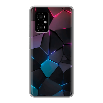 Силиконовый чехол на Xiaomi Poco M4 5G с принтом Геометрия неона Силиконовый чехол на Xiaomi Poco M4 5G с принтом Геометрия неона