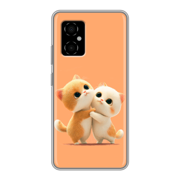 Силиконовый чехол на Xiaomi Poco M4 5G с принтом Милые котики Силиконовый чехол на Xiaomi Poco M4 5G с принтом Милые котики