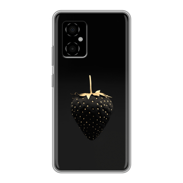Силиконовый чехол на Xiaomi Poco M4 5G с принтом Черная клубника Силиконовый чехол на Xiaomi Poco M4 5G с принтом Черная клубника
