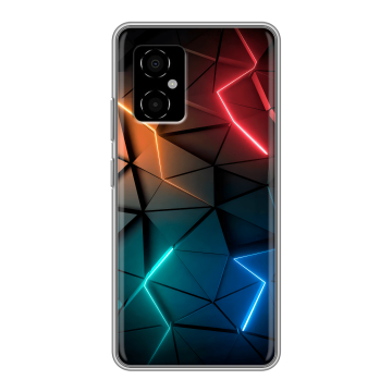 Силиконовый чехол на Xiaomi Poco M4 5G с принтом Абстракция неон Силиконовый чехол на Xiaomi Poco M4 5G с принтом Абстракция неон