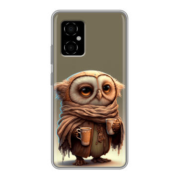 Силиконовый чехол на Xiaomi Poco M4 5G с принтом Сова Силиконовый чехол на Xiaomi Poco M4 5G с принтом Сова