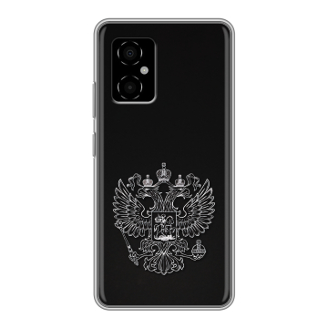 Силиконовый чехол на Xiaomi Poco M4 5G с принтом Герб России Силиконовый чехол на Xiaomi Poco M4 5G с принтом Герб России