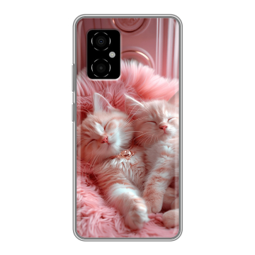 Силиконовый чехол на Xiaomi Poco M4 5G с принтом котята котики Силиконовый чехол на Xiaomi Poco M4 5G с принтом котята котики