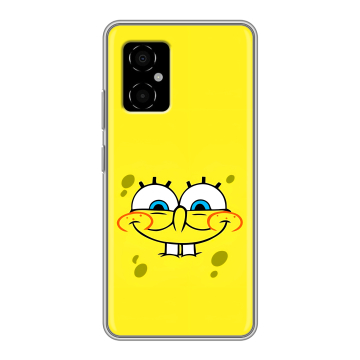 Силиконовый чехол на Xiaomi Poco M4 5G с принтом спанчбоб спанч боб Силиконовый чехол на Xiaomi Poco M4 5G с принтом спанчбоб спанч боб