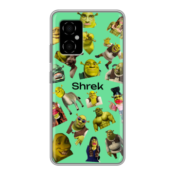 Силиконовый чехол на Xiaomi Poco M4 5G с принтом Шрек Shrek