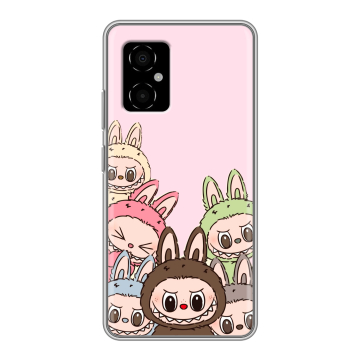 Силиконовый чехол на Xiaomi Poco M4 5G с принтом Лабубу