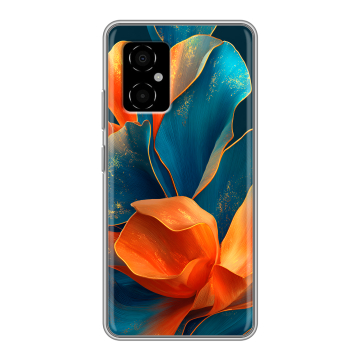 Силиконовый чехол на Xiaomi Poco M4 5G с принтом Цветы