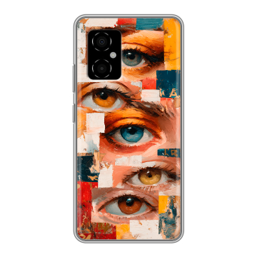 Силиконовый чехол на Xiaomi Poco M4 5G с принтом Модный принт