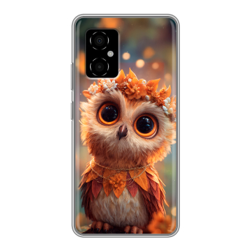 Силиконовый чехол на Xiaomi Poco M4 5G с принтом Милая сова