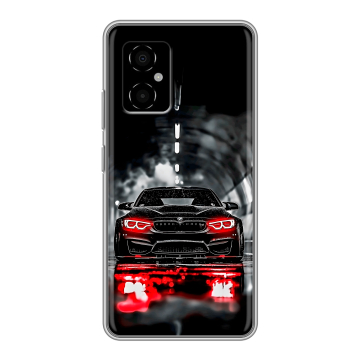 Силиконовый чехол на Xiaomi Poco M4 5G с принтом BMW БМВ Силиконовый чехол на Xiaomi Poco M4 5G с принтом BMW БМВ
