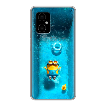 Силиконовый чехол на Xiaomi Poco M4 5G с принтом Миньоны Силиконовый чехол на Xiaomi Poco M4 5G с принтом Миньоны