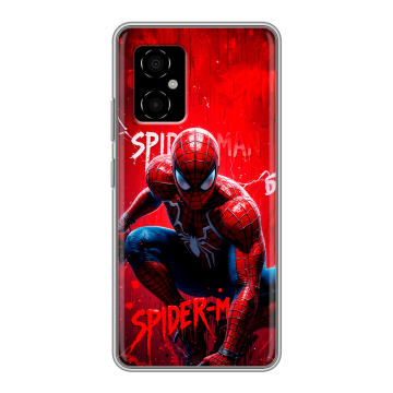 Силиконовый чехол на Xiaomi Poco M4 5G с принтом Spiderman Человек паук Силиконовый чехол на Xiaomi Poco M4 5G с принтом Spiderman Человек паук