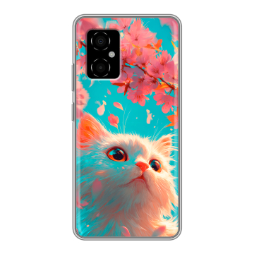 Силиконовый чехол на Xiaomi Poco M4 5G с принтом Красивый кот