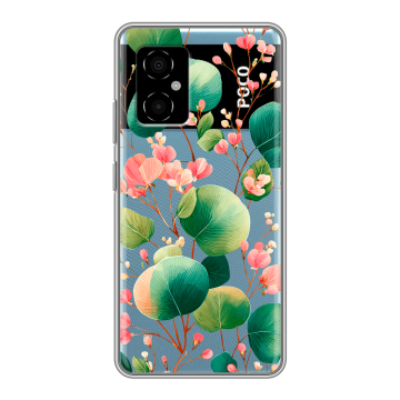 Силиконовый чехол на Xiaomi Poco M4 5G с принтом женский