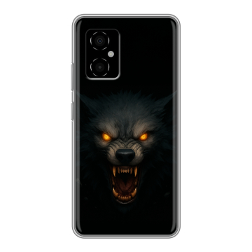 Силиконовый чехол на Xiaomi Poco M4 5G с принтом Волк