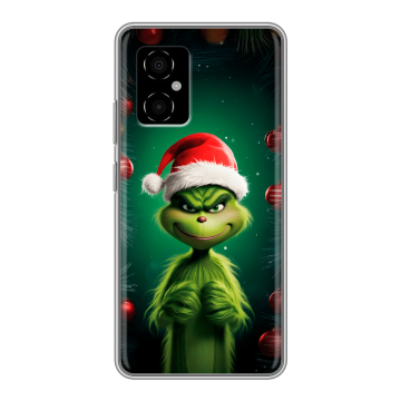 Силиконовый чехол на Xiaomi Poco M4 5G с принтом Гринч Новый год Рождество