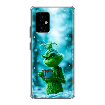 Силиконовый чехол на Xiaomi Poco M4 5G с принтом Новый год гринч
