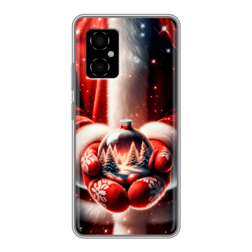 Силиконовый чехол на Xiaomi Poco M4 5G с принтом Новый год