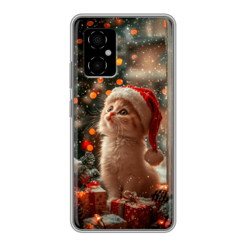 Силиконовый чехол на Xiaomi Poco M4 5G с принтом Новый год
